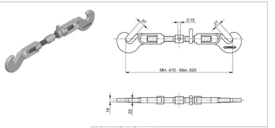 Chain Turnbuckle Hook - Görsel 3
